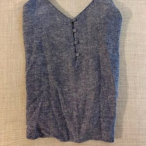 NWOT abound blue linen tank